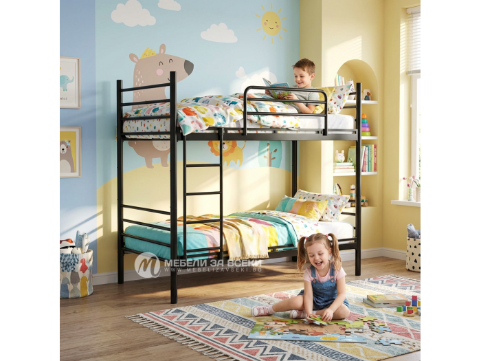 Двуетажно метално легло Фано DAMLA + 2 матрака